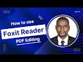 Manage PDF Files with Foxit Reader