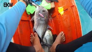 AMAZING 2 GOOD SIZE GT ON LIGHT JIGGING [ Light jigging South Cotabato Philippines ]