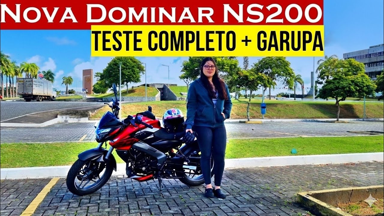 DOMINAR NS 200: Teste COMPLETO! Suspensão, Desempenho, Freio e Garupa    #dominar200 #bajaj #ns200