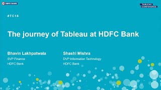HDFC Bank's Tableau Journey | From zero to 26,500 users in 3 years