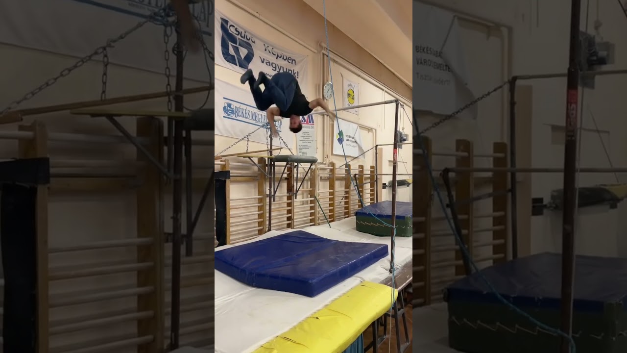 Frontflip regrab practice💪😱