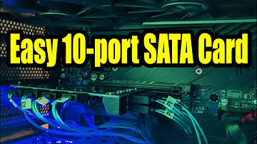 TAMPPKN PCIE 10-port SATA Card. Easy plug-n-play.