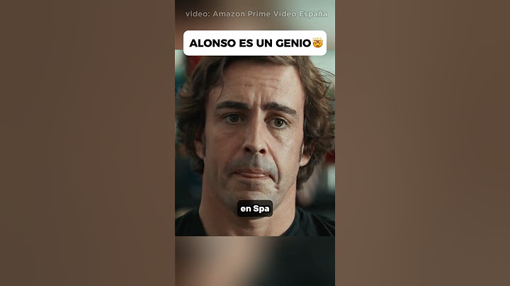 Fernando Alonso es UN GENIO 🧠 (@PrimeVideoES)