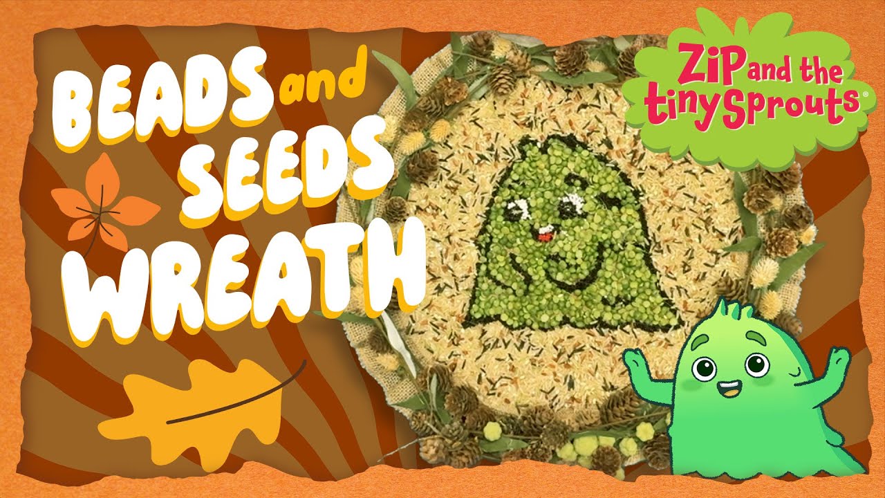 Делаем венок из зипа и крошечных ростков! | Craft Along
