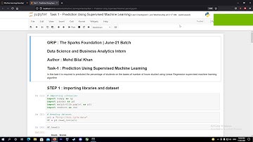 Task 1 - Data Science and Business Analytics Internship | The Sparks Foundation GRIP