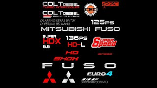 SHARE‼️stiker emblem tipe-tipe truk canter  ||NO PW😱