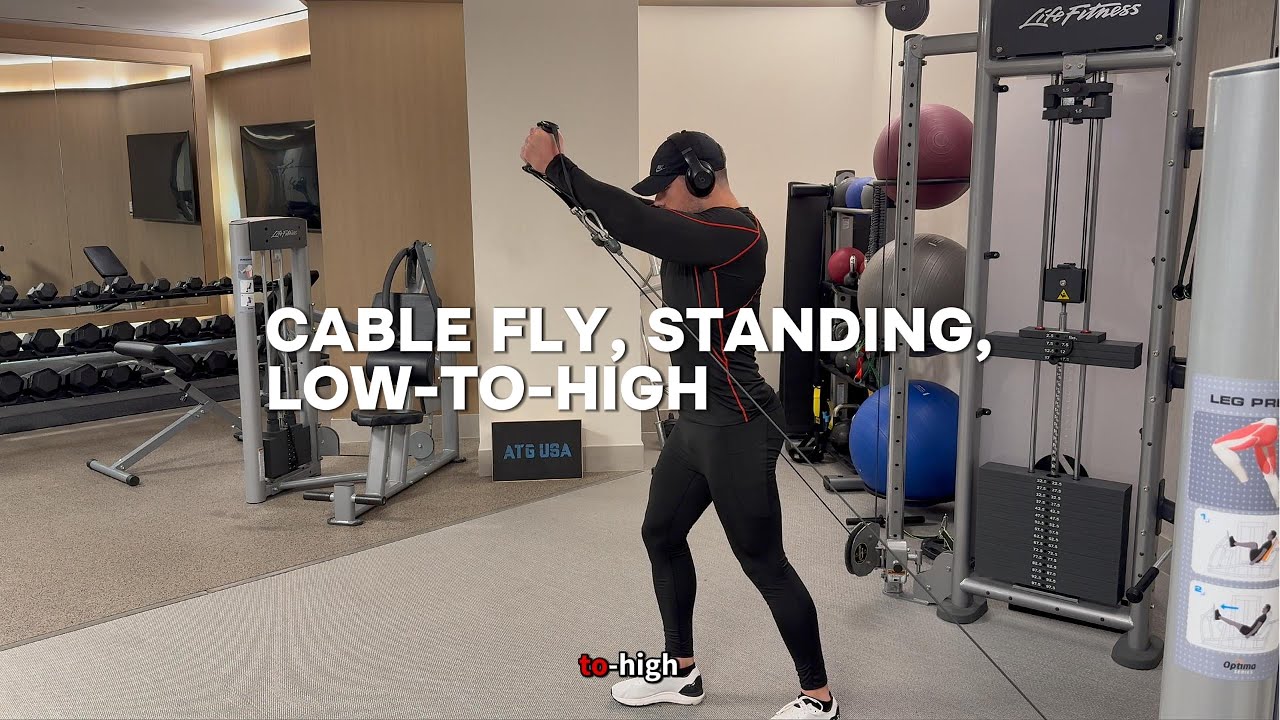 Cable Fly, Standing, Low-to-High