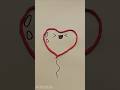 Heart shape cute red Ballon.  #heart #cute #redballon #youtubeshorts #trending #shortsart #shorts