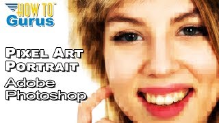 How You Can Do a Photoshop Pixel Art Portrait - Quick and Easy Photoshop Pixel Effect Tutorial screenshot 5