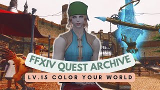 Western Thanalan Side Quest: Lv.15 Color Your World | No Commentary | FFXIV Quest Archive