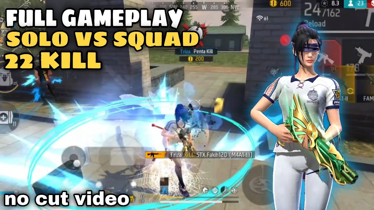 22 KILL SOLO VS SQUAD FULL GAMEPLAY || FREE FIRE #freefire #garenafreefire 
