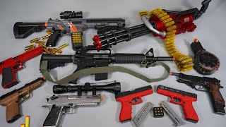 Shell ejecting Toy Guns - Gatling Nerf Gun - Glock18c - Airsoft -HK416-Realistic Toy Guns collection