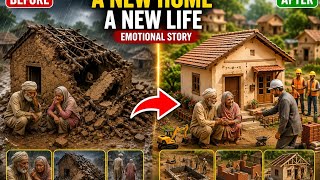 Información 🌧️ Their Tiny House Collapsed… Then a Stranger Built Them a New Home 🏡#miniature #miniconstruction  Noticias