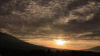(background video) pemandangan matahari terbit,