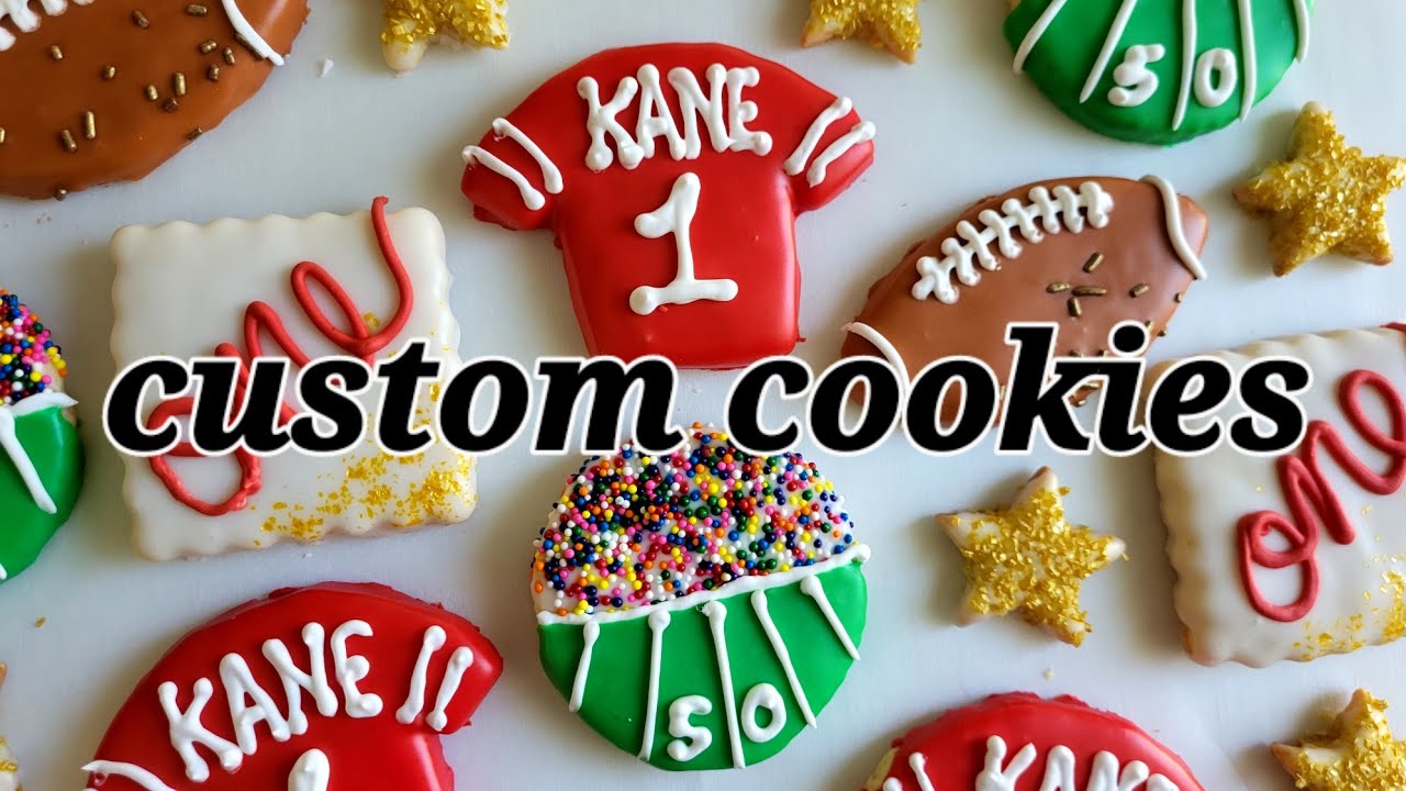 Custom Cookies for a "First Down" 1st birthday boy!