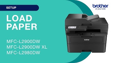 How to load the paper - Brother MFCL2900DW
