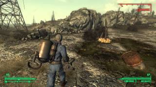 Fallout 3 - Deathclaw jumps up in the sky!?!