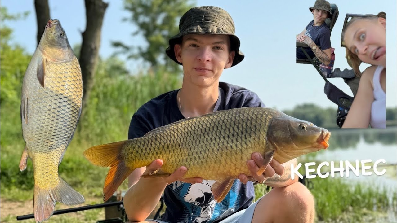Lov kapra na štrkovisku Kechnec🎣😁