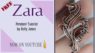Wire wrap pendant tutorial.