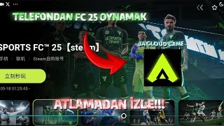 TELEFONDAN FC 25 NASIL OYNANIR😃😃/3A CLOUD GAME #3acloudgame #fc25