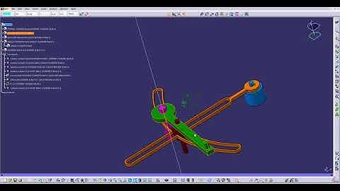 CATIA V5 QUICK RETURN mechanism CATProduct saibhaskar