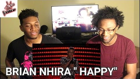 The Voice 2016 Blind Audition - Brian Nhira: "Happy" (REACTION)