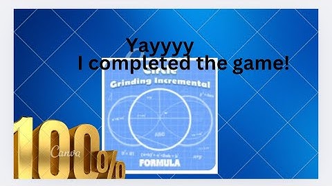 I finally completed Circle Grinding Incremental!