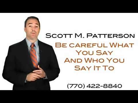 In any legal matter it's important to know your rights. Scott Patterson, of The Patterson Law Firm, gives you some great information that may prevent you from making a costly...