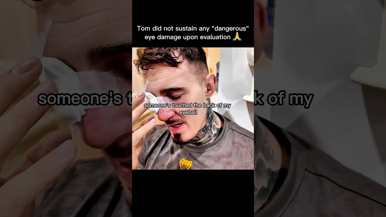 Tom Aspinall Avoids Serious Eye Injury 