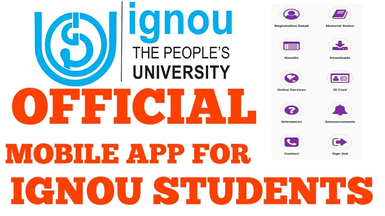 ignou official one stop mobile app for every ignou student