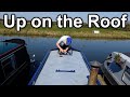 215. Painting the rusty spots on my narrowboat roof