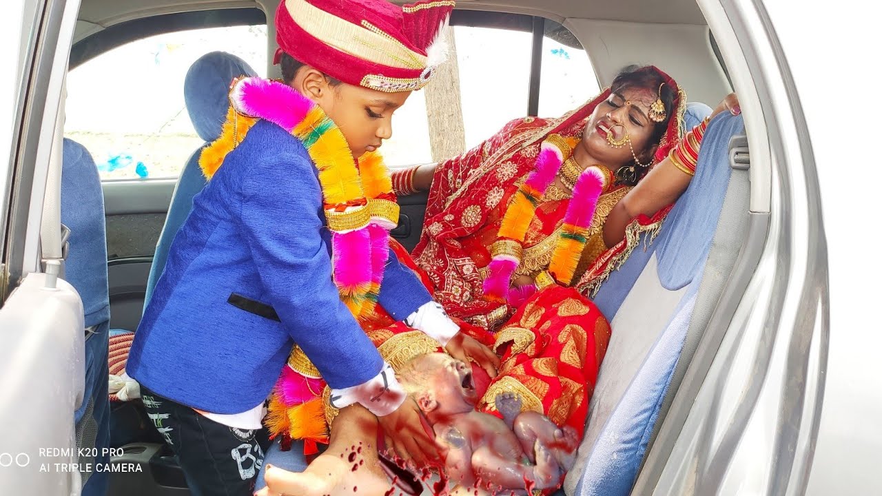 देखिए नई नवेली दुल्हन को गाड़ी चलते ही बच्चा पैदा हो गया, फिर छोटा दुल्हा ने क्या किया