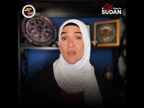Appeal For Funds In Sudan Dalia Mogahed SAPA 