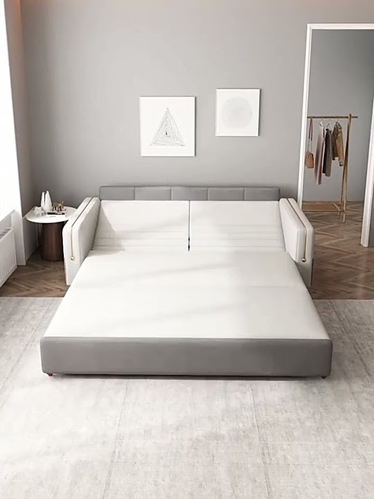 kursi sofa plus bisa menjadi tempat tidur dengan desain warna eklusive sederhana
