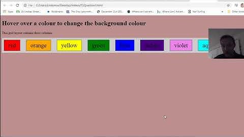Challenge #2 - Hover over a colour to change the background colour