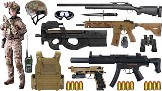 Special Forces military toy gun set, Watergun, Soft Bullet, Sniper, Ak47, M16, Machine Gun, Nerf 254