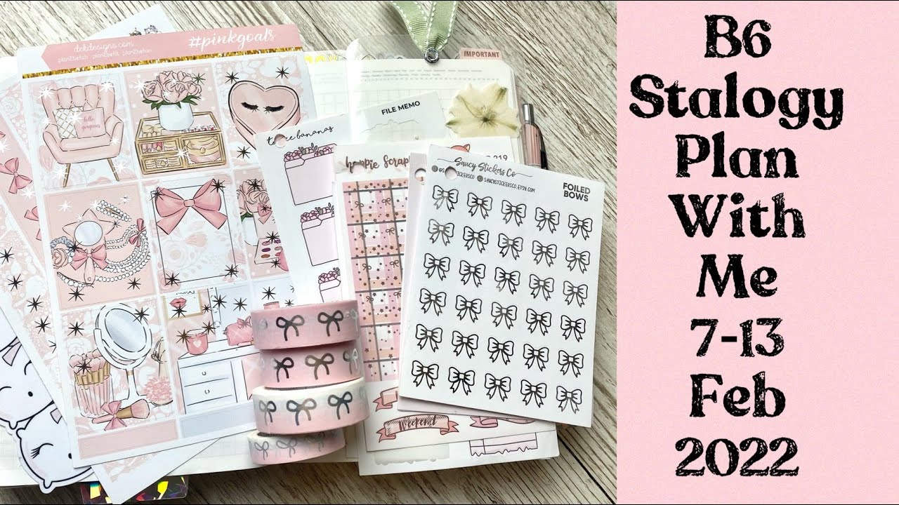 B6 Stalogy || plan with me weekly pages || 7-13 February 2022 - YouTube