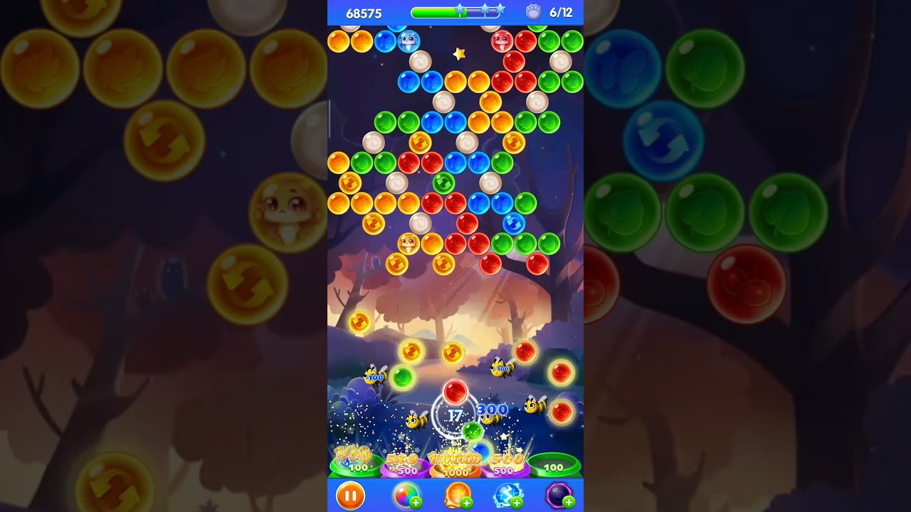 Bubble shooter Game nivel 365 e 366 jogo de bolinhas colorida