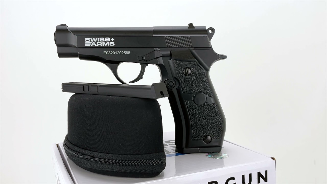 Swiss Arms - Réplique Airsoft Pistolet Co2 P92 4.5mm Full Metal