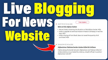 How to add Live Blogging for News website