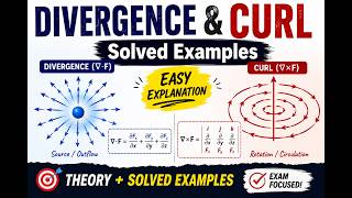 Divergence &amp; Curl Explained with Solved Examples | Engineering Mathematics @lakichand99