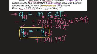 Coffee Cup Calorimetry Example