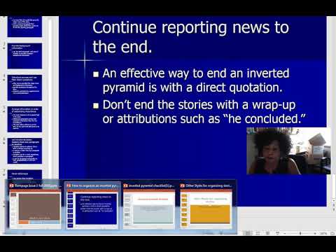Inverted Pyramid lecture