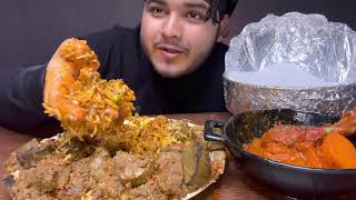 SPICY MUTTON KEEMA KALEJI WITH LAAL MURGIR JHOL(RED CHICKEN CURRY) WITH BASMATI RICE AND SOFT PURI
