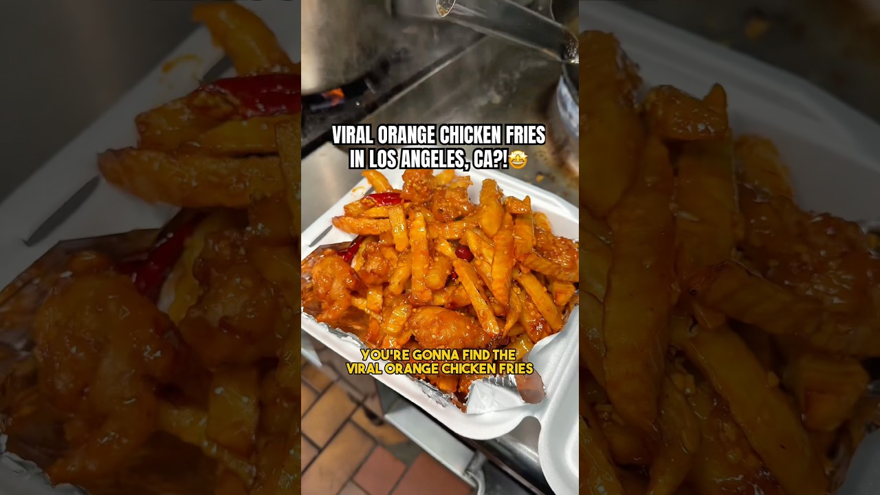 ВИРУСНАЯ АПЕЛЬСИНОВАЯ КАРТОШКА ФРИ С КУРИЦЕЙ В ЛОС-АНДЖЕЛЕСЕ?!🤩