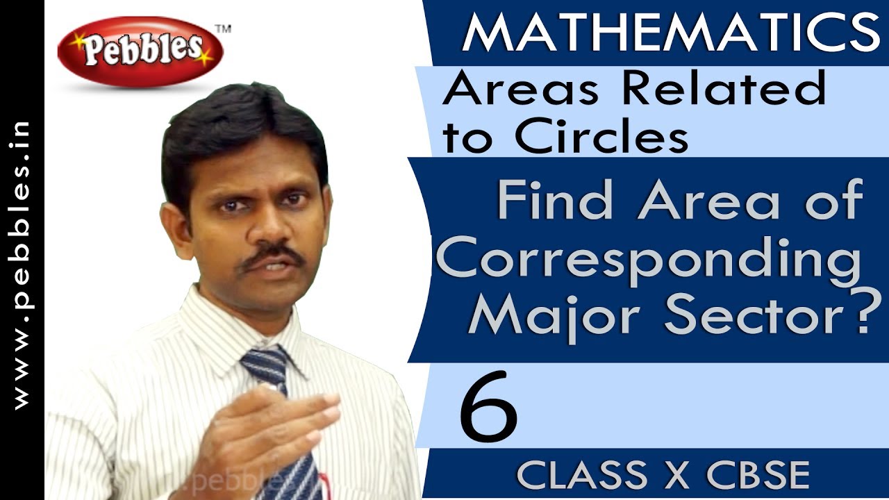 Find Area of Corresponding Major Sector? | Areas Related to Circles | Mathematics | CBSE Class 10