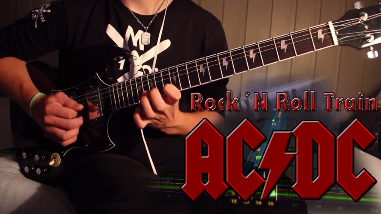 Let's Play Rocksmith 2014 AC/DC Rock N Roll Train YouTube