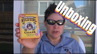 Hula Girl Natural cigar tin Unboxing