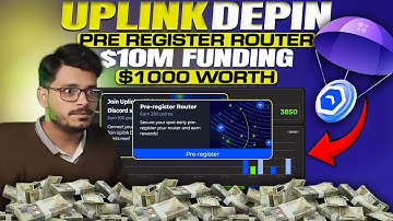 🔥Uplink DePin Airdrop $10M Funding Early User|Pre Register Router |#crypto #airdrop #uplink #depin