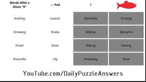Red Herring Daily Puzzle Answers August 18 2014